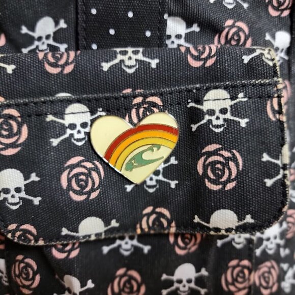 O'Neill Skull and Rose Tote - Vintage! - Picture 5 of 9